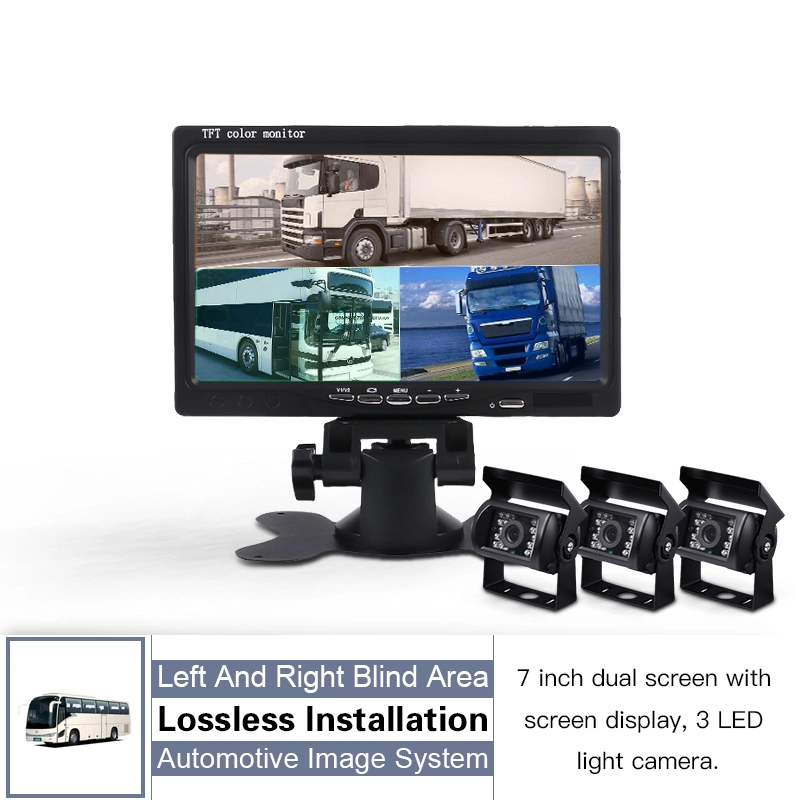 7inch Digital TFT LCD Car Backup Rear View Monitor+Reversing Camera
