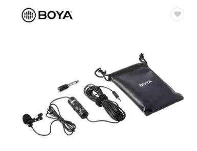 Boya by-M1 Mini micrófono de micro con clip de corbata con cuello Lavalier