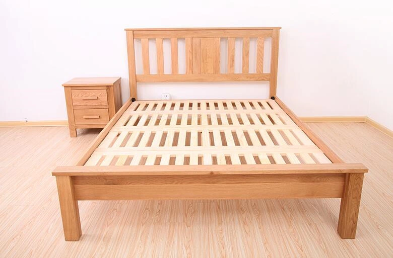 Solid Wooden Bed Modern Double Beds (M-X2231)