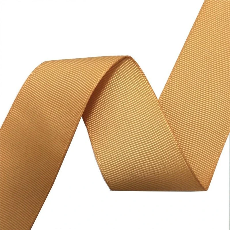 Factory Wholesale/Supplier Solid Custom 196 Colors 3-100mm 100% Polyester Grosgrain Ribbon for Packing