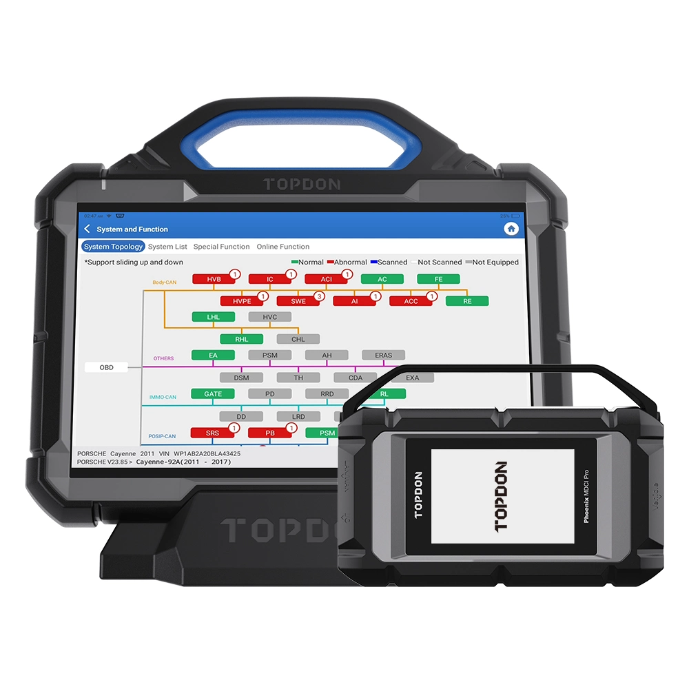 Topdon Phoenix Max 2 ans de mise à jour gratuite Smart Professional Auto Outil de diagnostic diagnostic diagnostic du système complet ECU de la machine codage du chariot Scanner de diagnostic scanner OBD2
