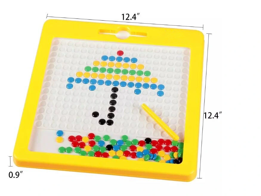 Magnetic Colorful Magnet Beads Magpad DOT Educational Doodle Drawing Board for Kids Toys