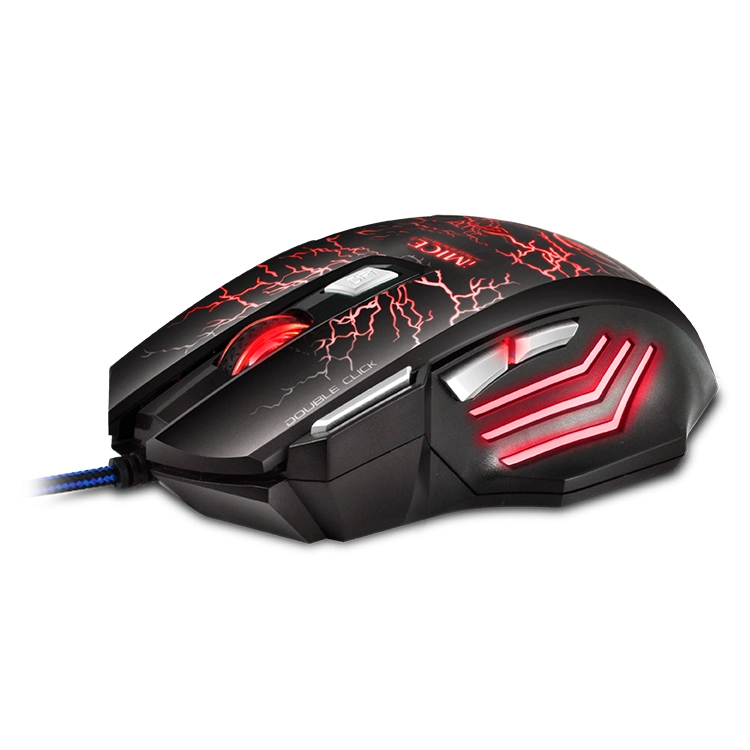 Gaming Mouse Computer 800/1200/2400/3200 Dpi Optional Black/White with Colorful Light Gaming Mouse Gaming Mouse