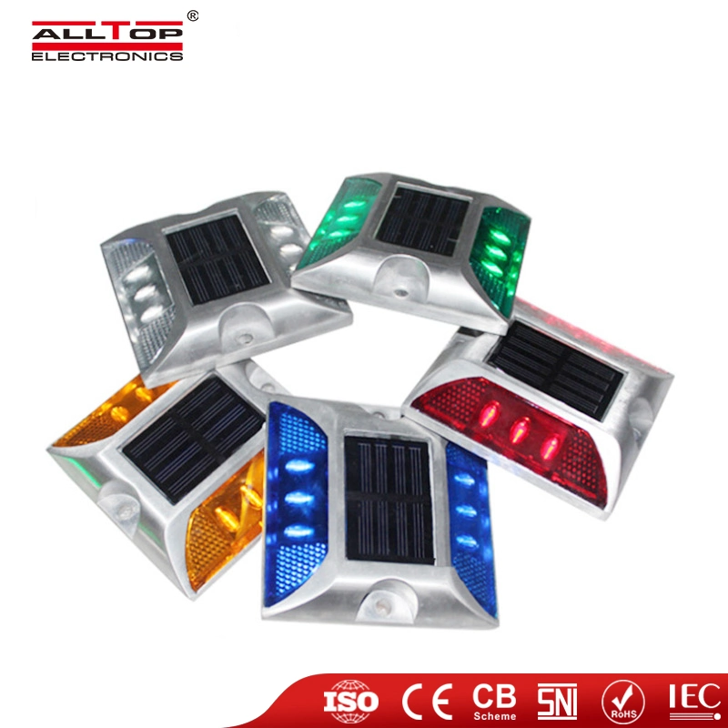 Alltop Hot Saole Energy Saving Solar Powered Outdoor Waterproof Lights Road Stud LED Reflector