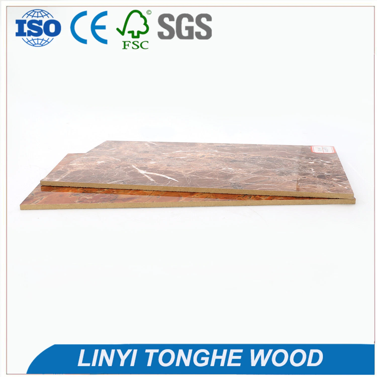 Colored Melamine Wood MDF with High Gloss UV Coating Good Price