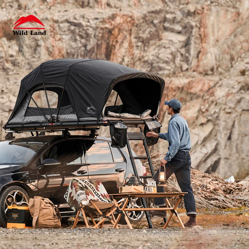 Wild Land Light Cruiser في الهواء الطلق سهل تعيين Camping Car على سطح الفندق خيمة لعائلة مقطورة سيارة رياضية من نوع Hard Shell المنبثقة من Gazebo