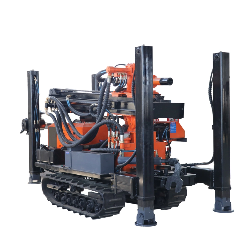 Superior Performance Water Well Drill Rig Rubber Crawler