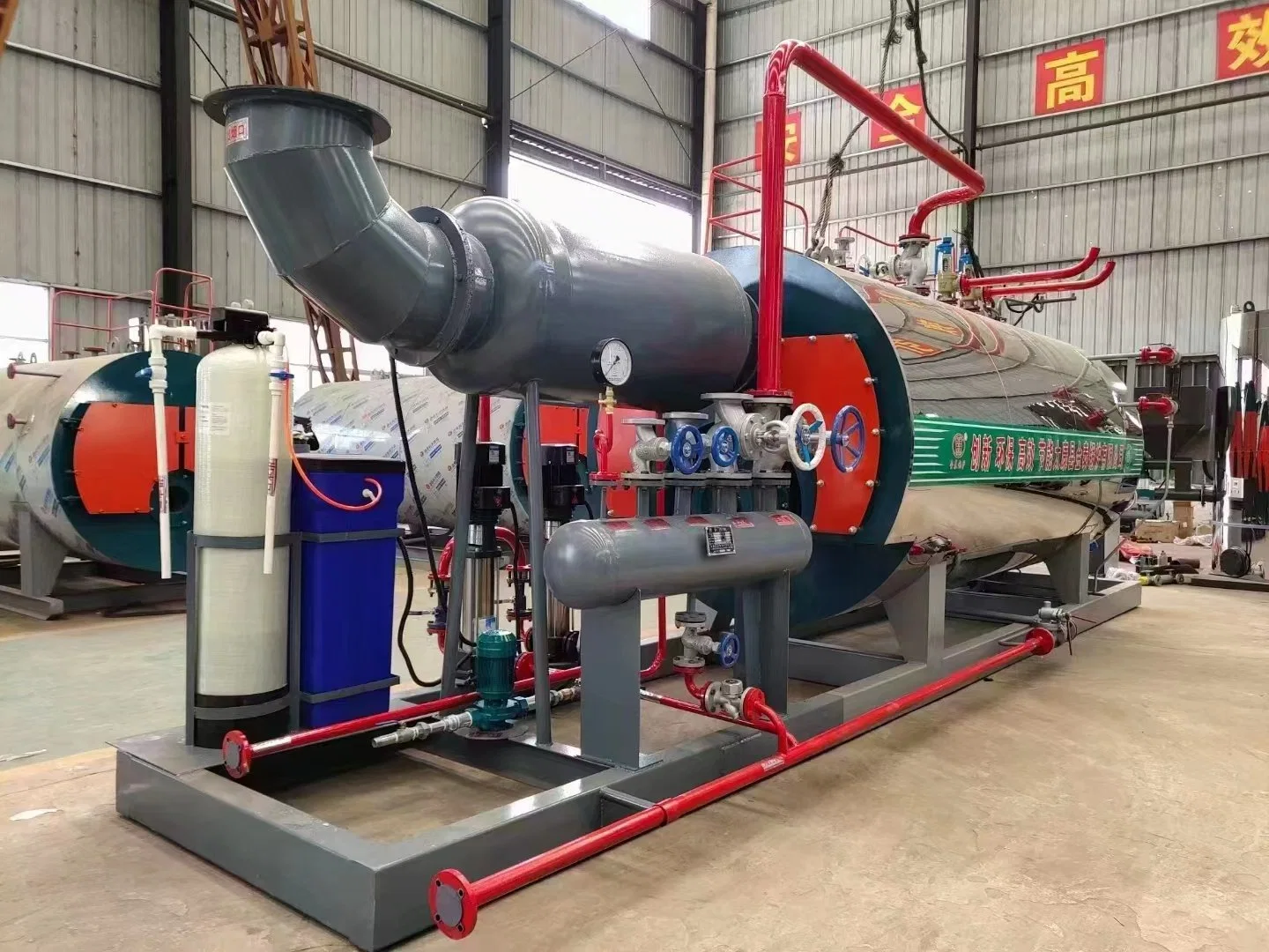 China Directly Supplied by The Manufacturer Three-Passes Fire Tube Corrugated Furnace 1000kg 2000kg Natural Gas Diesel Oil Burning Steam Boiler