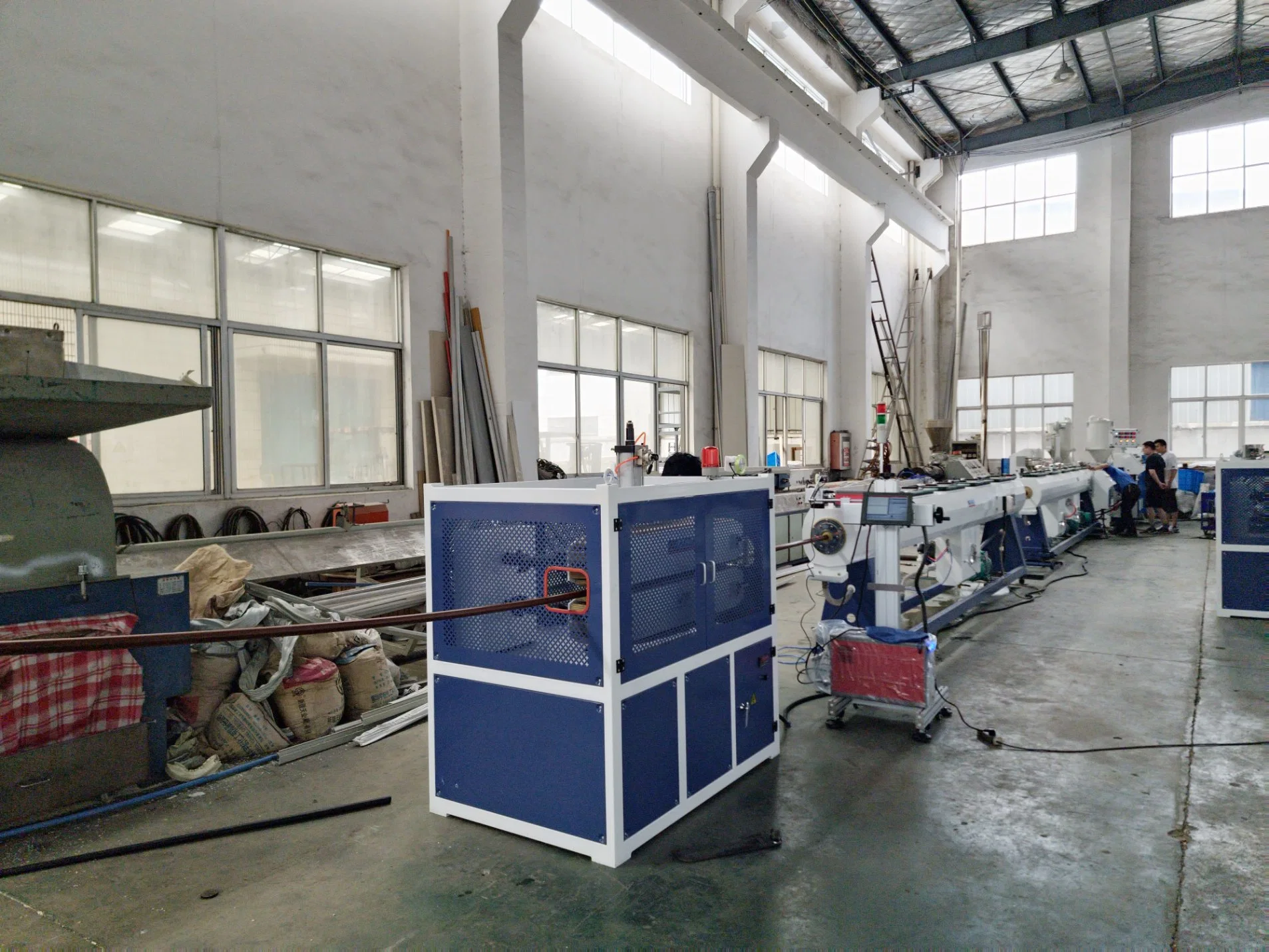 Plastic Soft Water Tube/PE HDPE LDPE PPR Conduit HDPE Single Wall Corrugated Pipe Extruder Machine Production Line