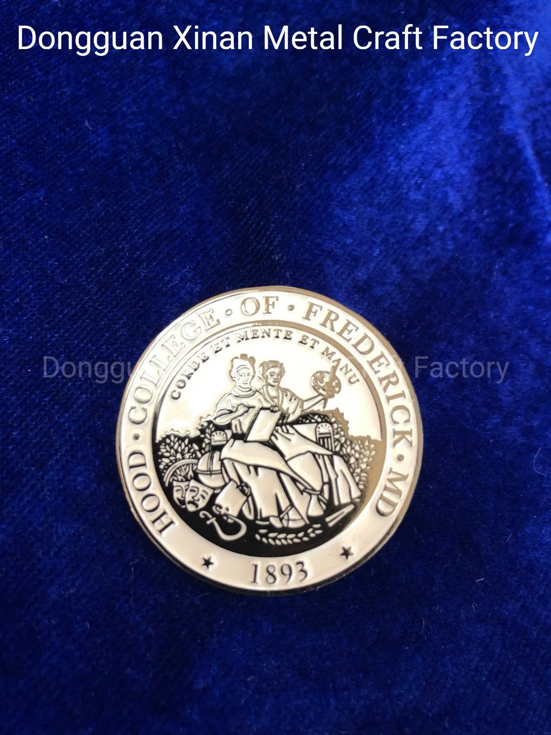 Custom Metal Antique Silver 3D Challenge Coin