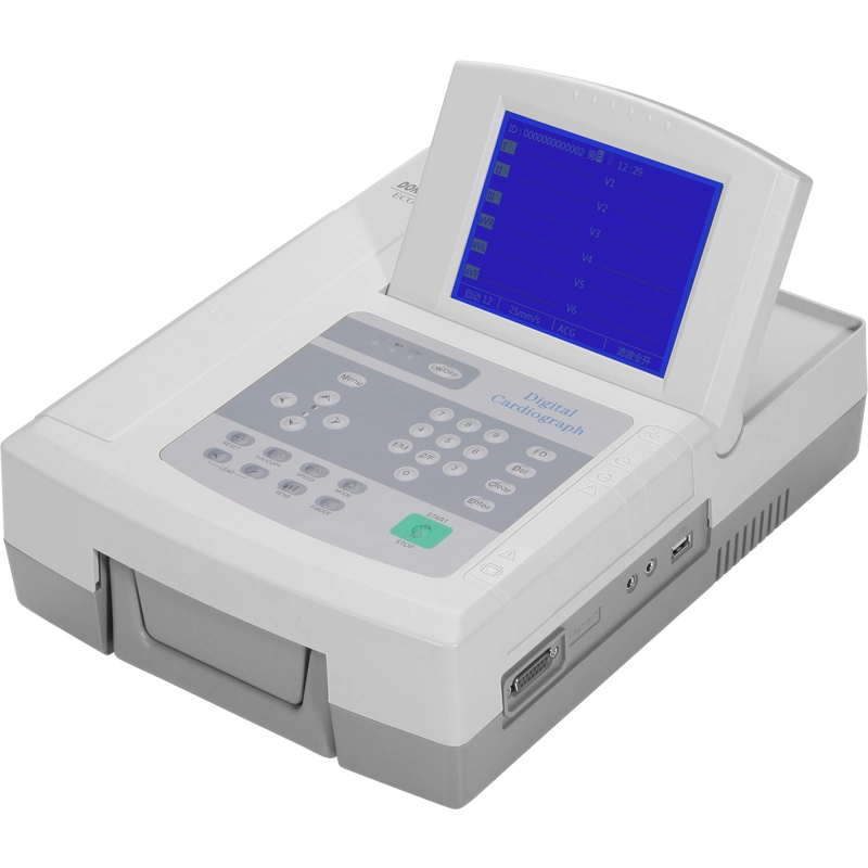 ISO13485 Approved Portable 12 Lead 12 Channel ECG Machine ECG-1220