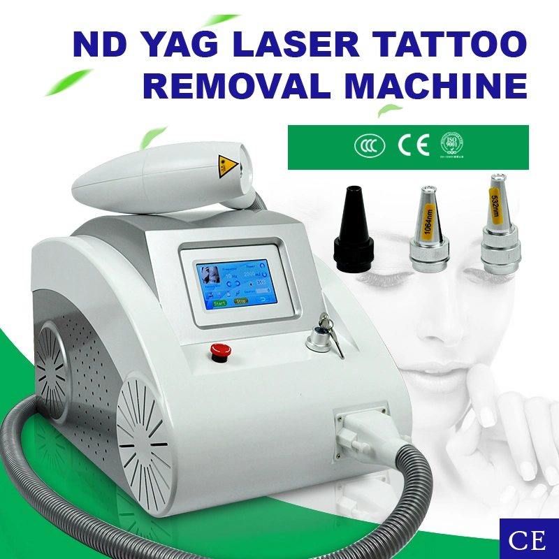 Portable Q Switch ND YAG Laser for Tattoo Removal with 1320nm 1064nm 532nm