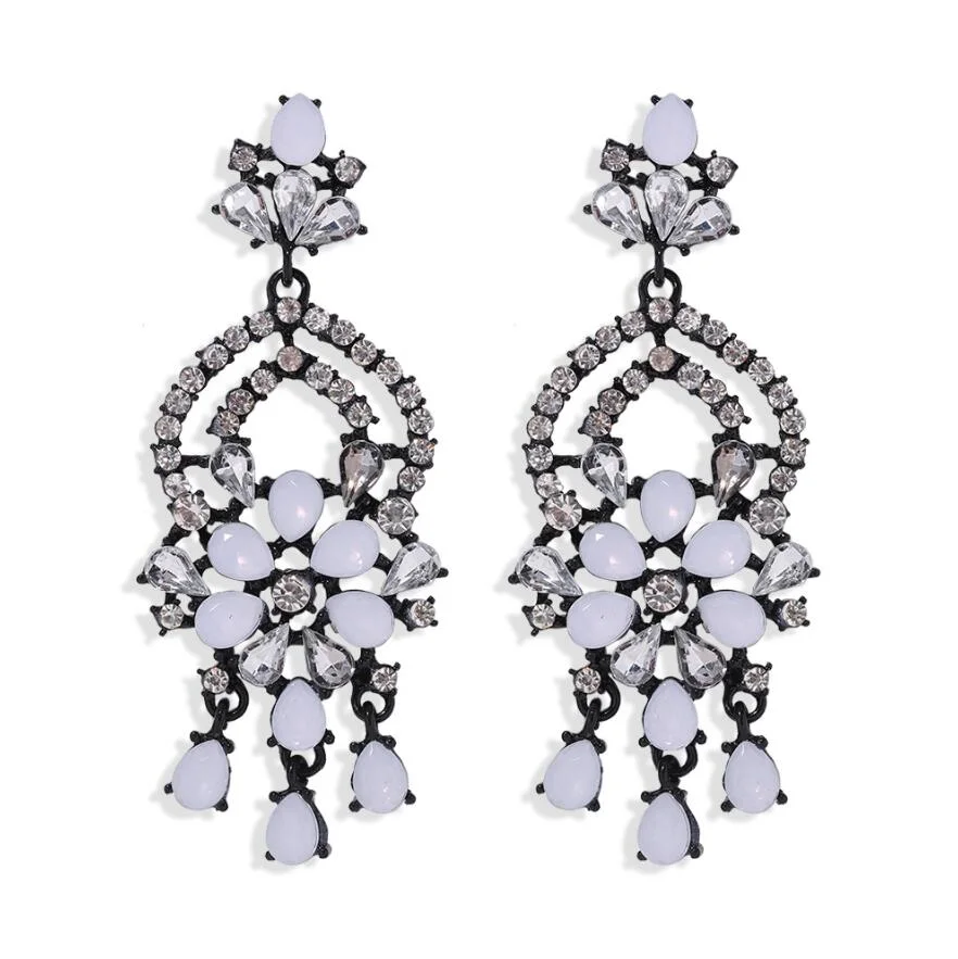 New Design Sale Diamond Long Earrings