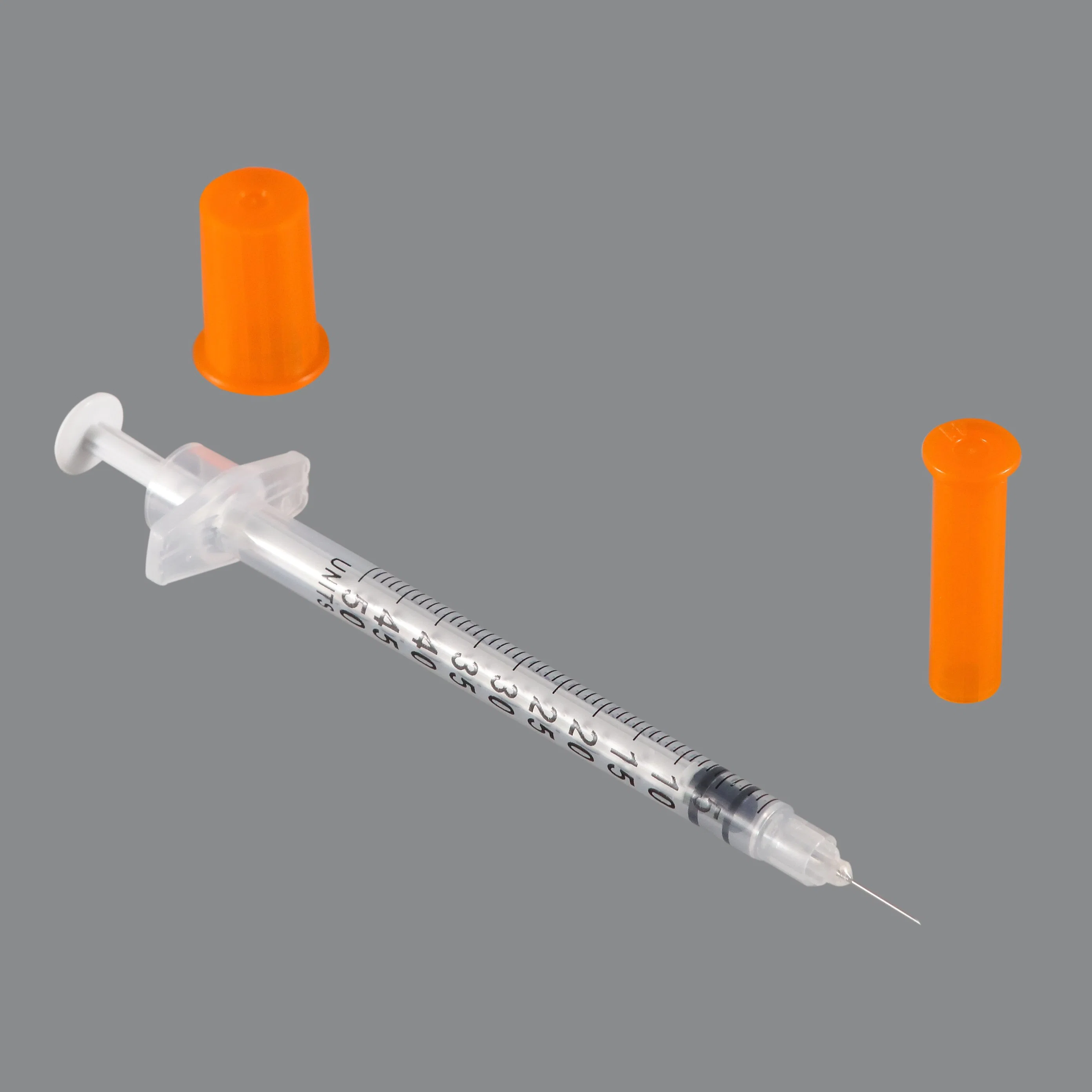 High Precision Insulin Syringe with Fixed Needle Features