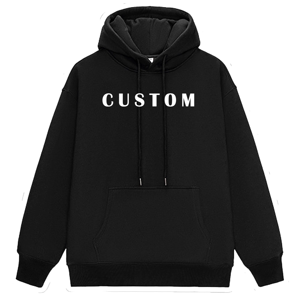 360g Fleece High quality/High cost performance Black Custom Blank Plain Cotton Oversize Pullover Sweatshirt Embossed Embroidery Logo Hoody Plus Size Men Hoodie Manufacturer Unisex