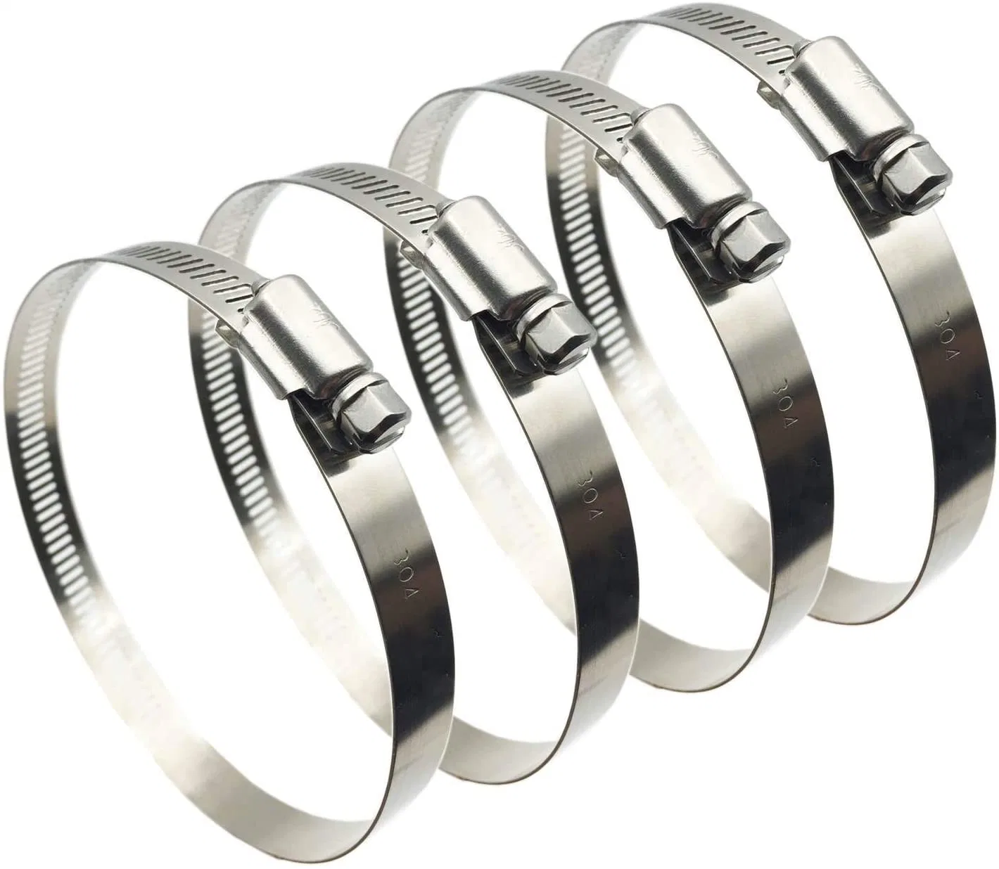 4&quot; /6&quot; /8&quot; /10&quot; Stainless Steel Worm Drive Duct Hose Clamp