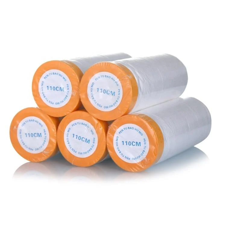 Disposable Clear HDPE Overspray Plastic Sheeting Masking Film for Auto Painting Protector