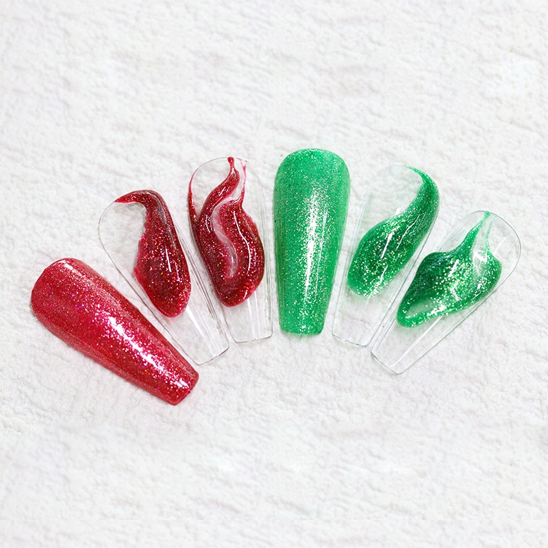 HS 2023 Nail Art Paint Soak off Nail Polish UV Gel Private Label Green Red Embossed Carving Gel Polish