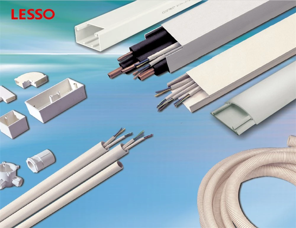 Lesso Fireproof Moist Resistance Durable 16 20 25 32 40 50mm Flexible Electrical PVC Conduit Pipe Price