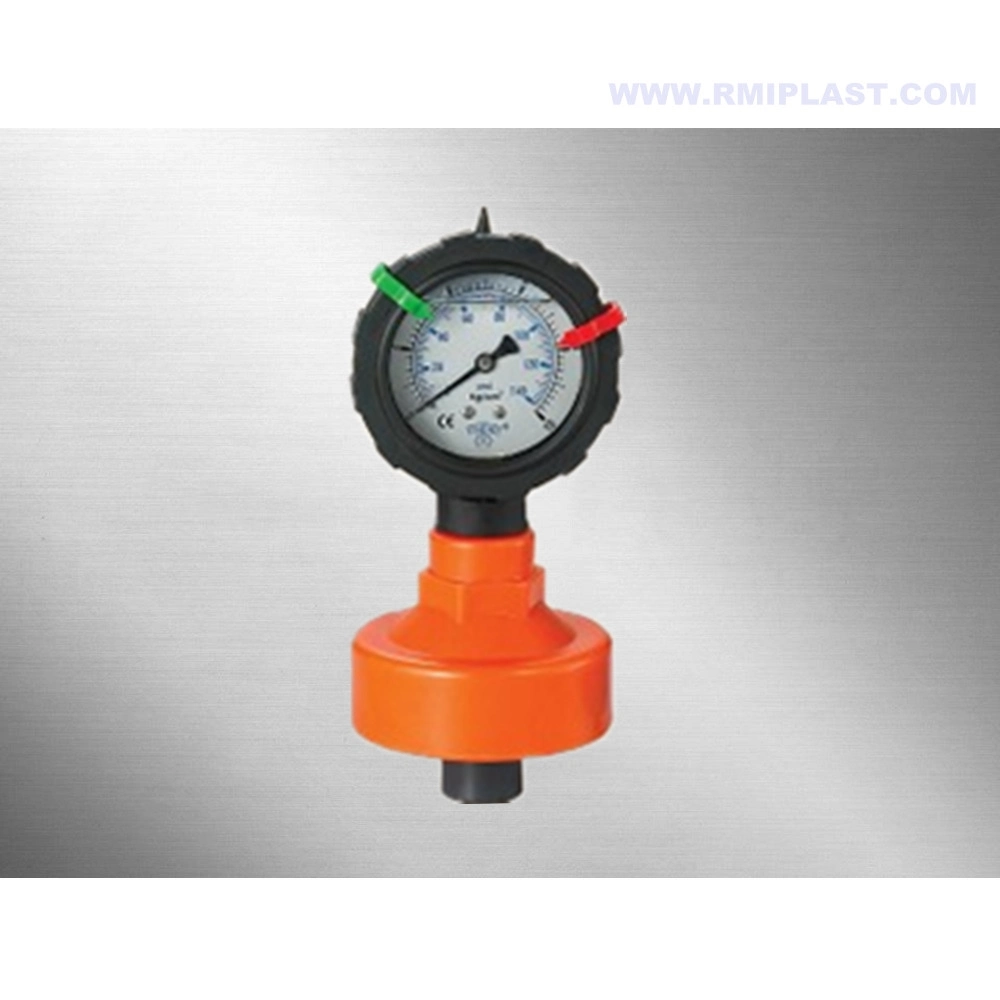 PP Diaphragm Seal with Gauge UPVC PVC Pph PVDF Connector for Gauge Plastic Membrane Seal Thermoplastic Diaphragm Seals by JIS ANSI DIN for Water Pipe System