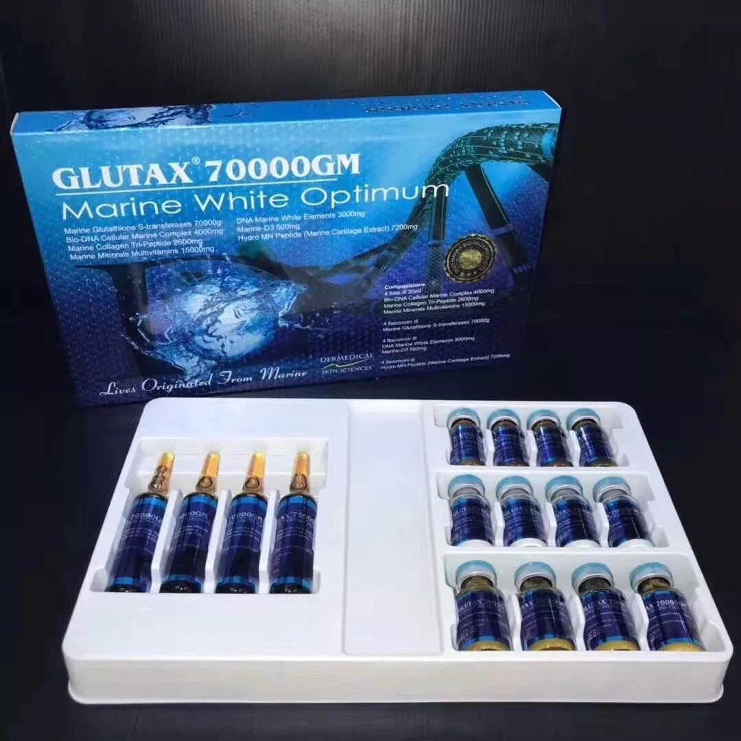 Glutax 70000GS Ultra Protection IV Glutatión de inyección para el aclaramiento de la piel Ponderación de blanqueamiento