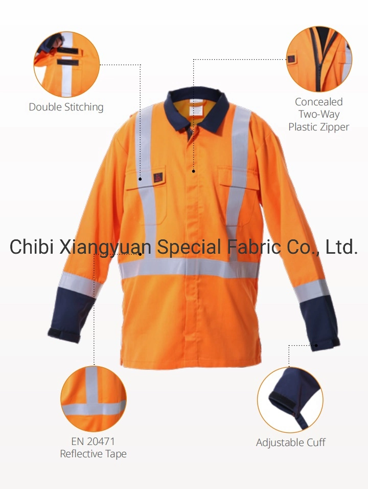 100%Cotton 100% Polyester Nylon Dyed Fabric Fr Clothing Jacket for Industry Safety Uniform