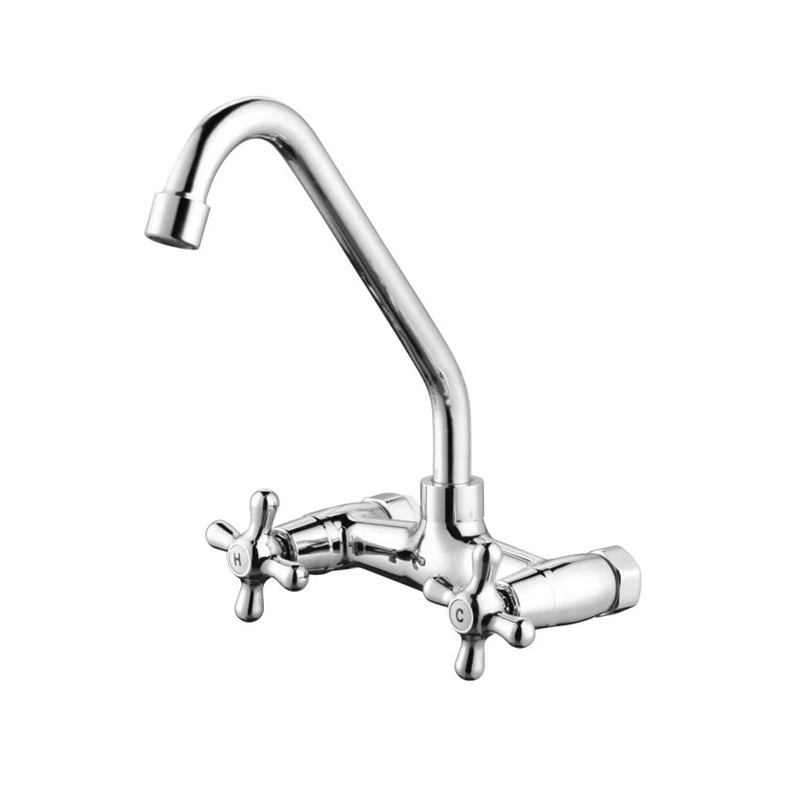 Sanipro ABS Dual Handle with Chrome Finish Sink Faucet Mixer