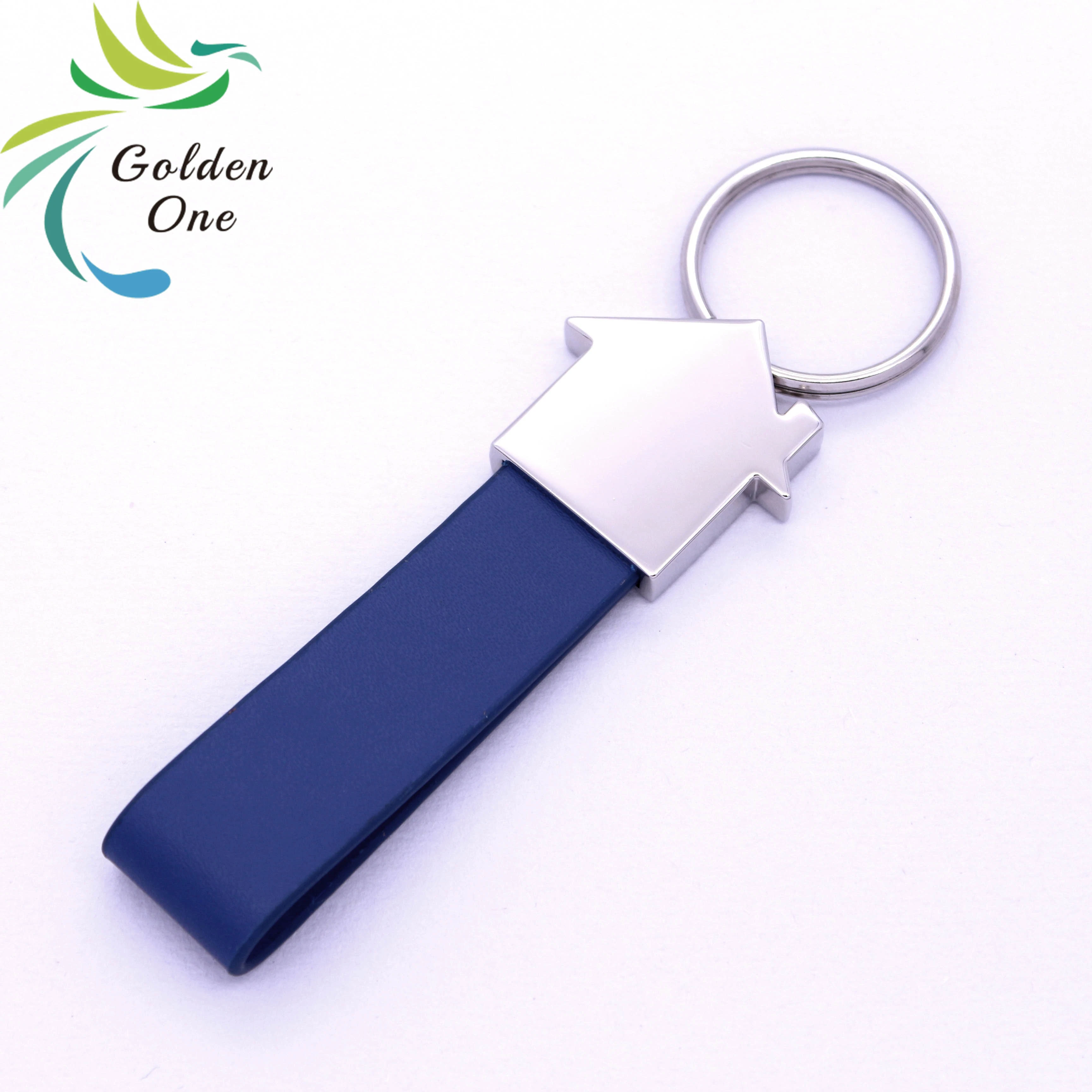 Promotion Gift Blank Car Logo Custom Laser Engraved Logo PU Leather Keychain