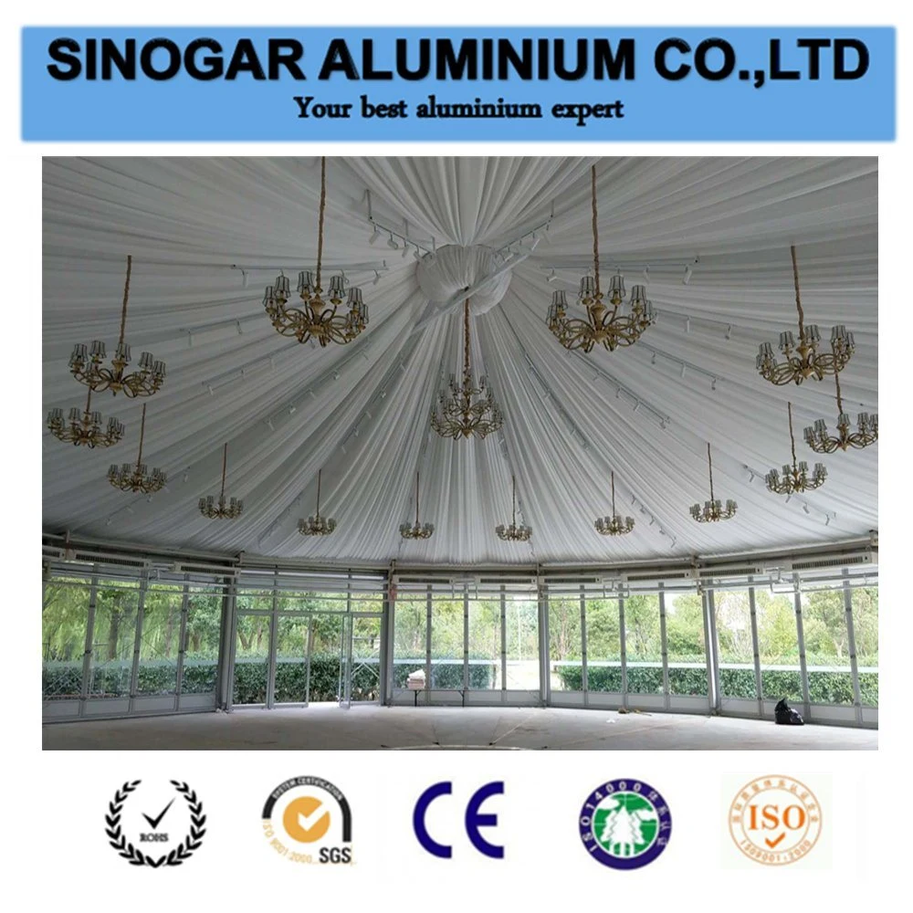 6000 Series Aluminium Extrusion Tent Frame Keder Profile for Exhibition Tent