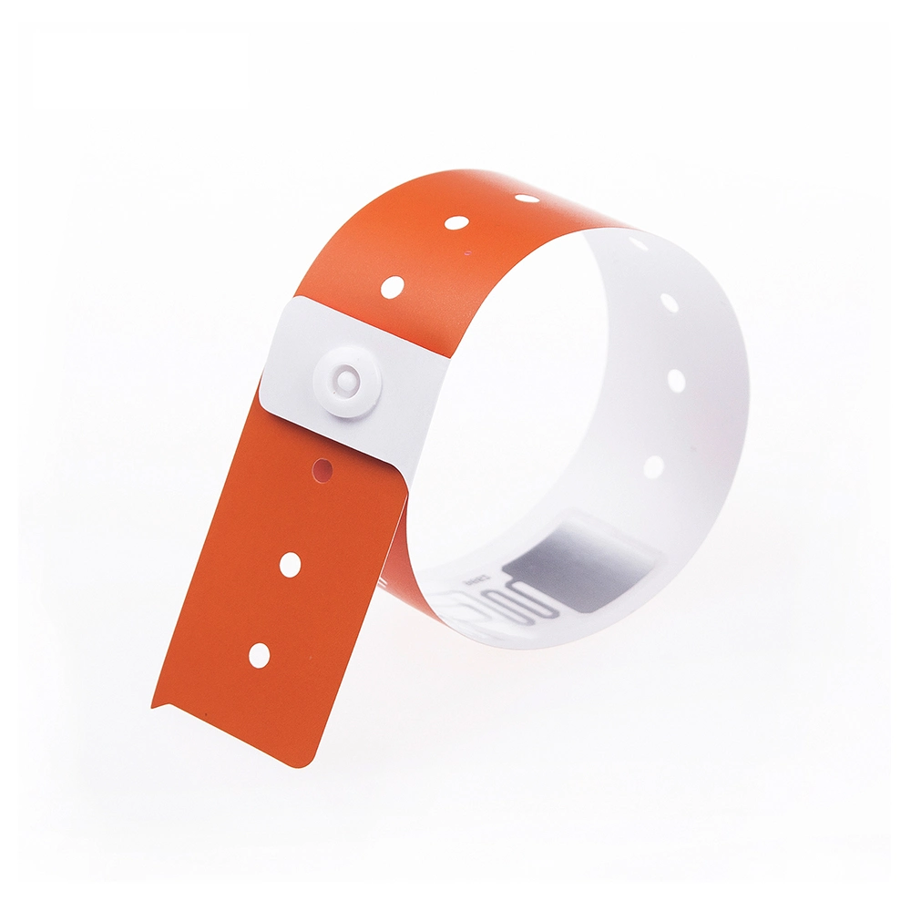 13.56MHz RFID Disposable Bracelet PVC Wristband for Hospital