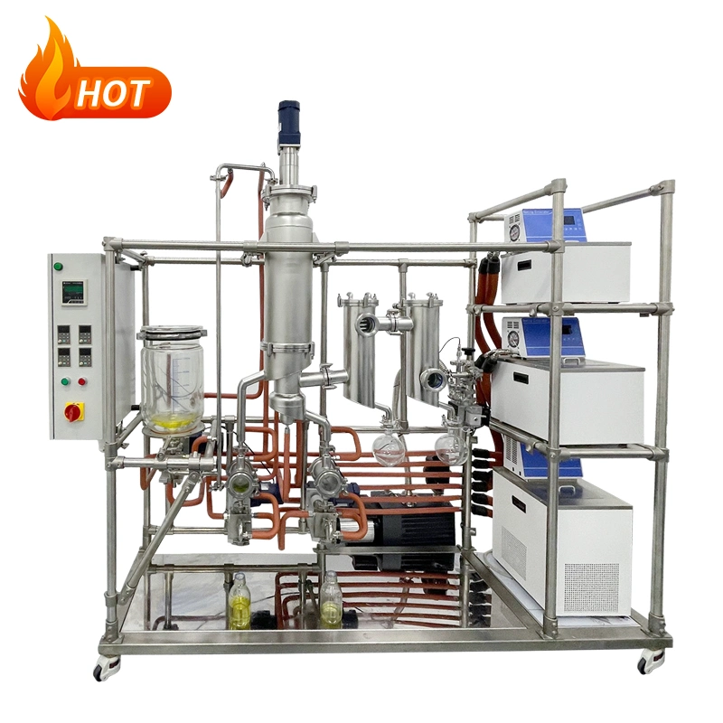 High Precision Wiped Film Evaporator Stainless Steel Distillation Equipment Molecular Distillation