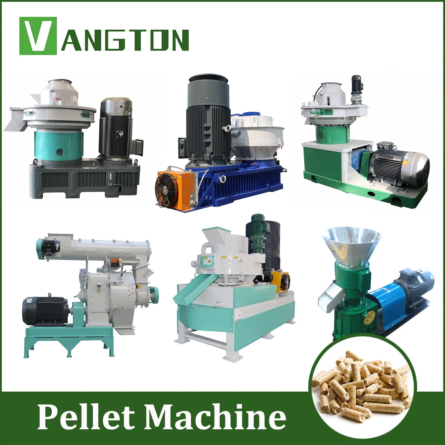 Sawdust Straw Rice Husk Biomass Wood Pellet Machine for Coconut/Peanut/Shell/Palm/Leaf/Bagasse/Branch