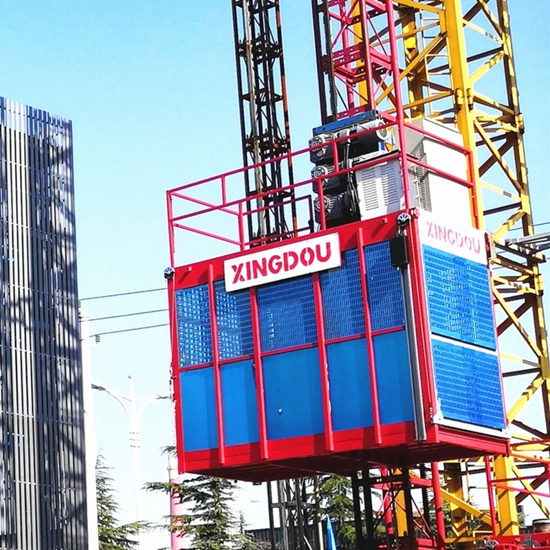 Obra de construcción de elevación ascensor