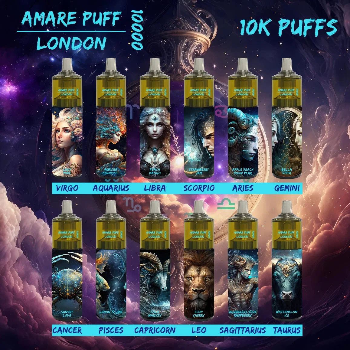 Amare Puff London 10K Puffs Norse Mythology for The 12 Signs of The Zodiac Wholesale Randm Tornado 7000 Puffs Rechargeable Mesh Coil Elfworld Disposable