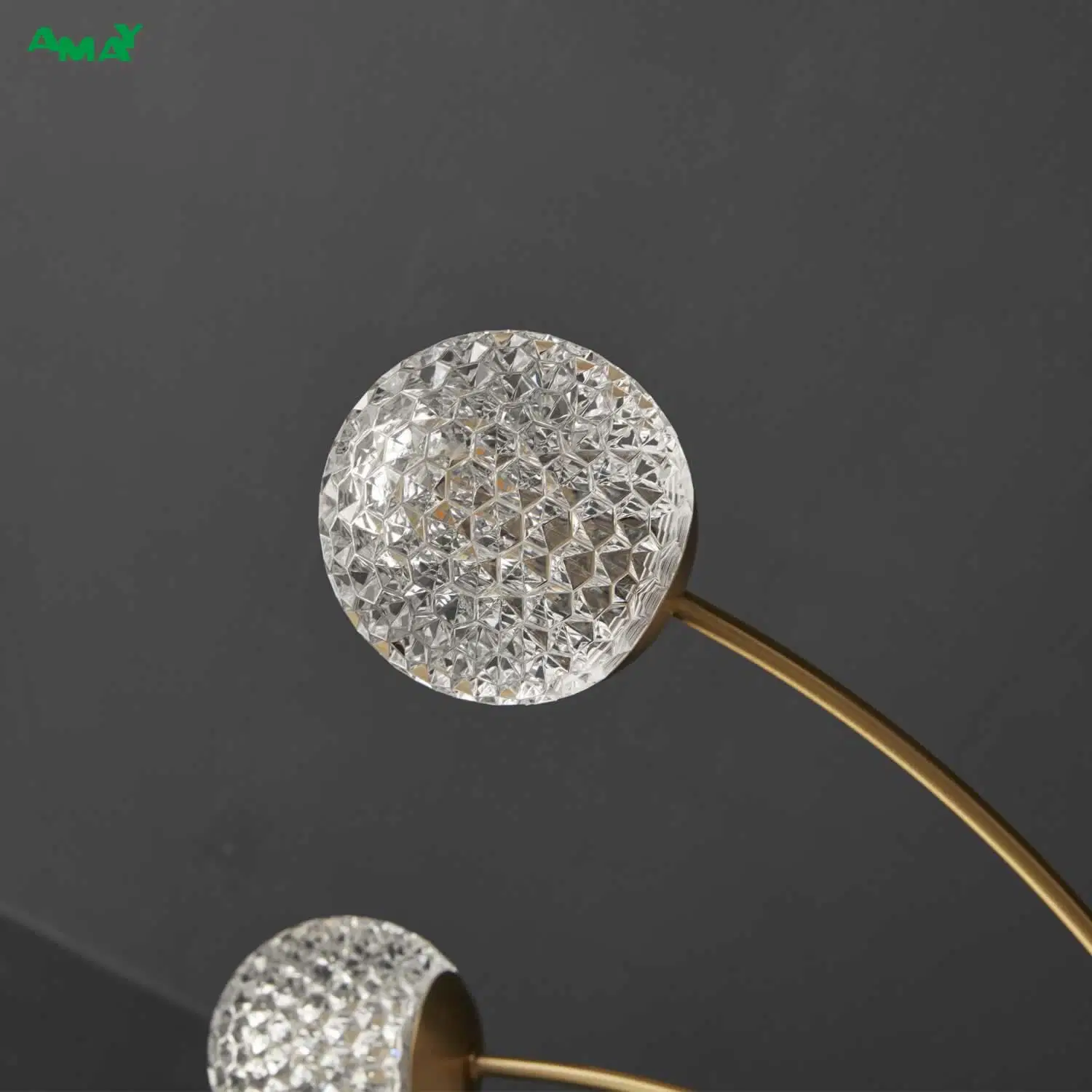 Brass Decorartion Lamp G9 Glass Material 10 Lights Chandelier