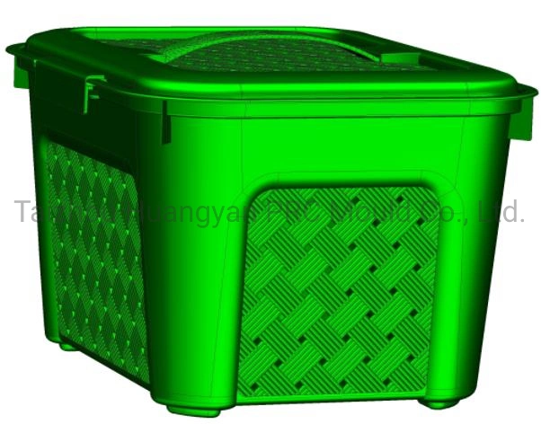 Different Size Fashion Multifunctional Plastic Woven Suitcase with Lid Storage Box Organizing Box Storage Basket Organizing Basket Medicine Box Injection Mould