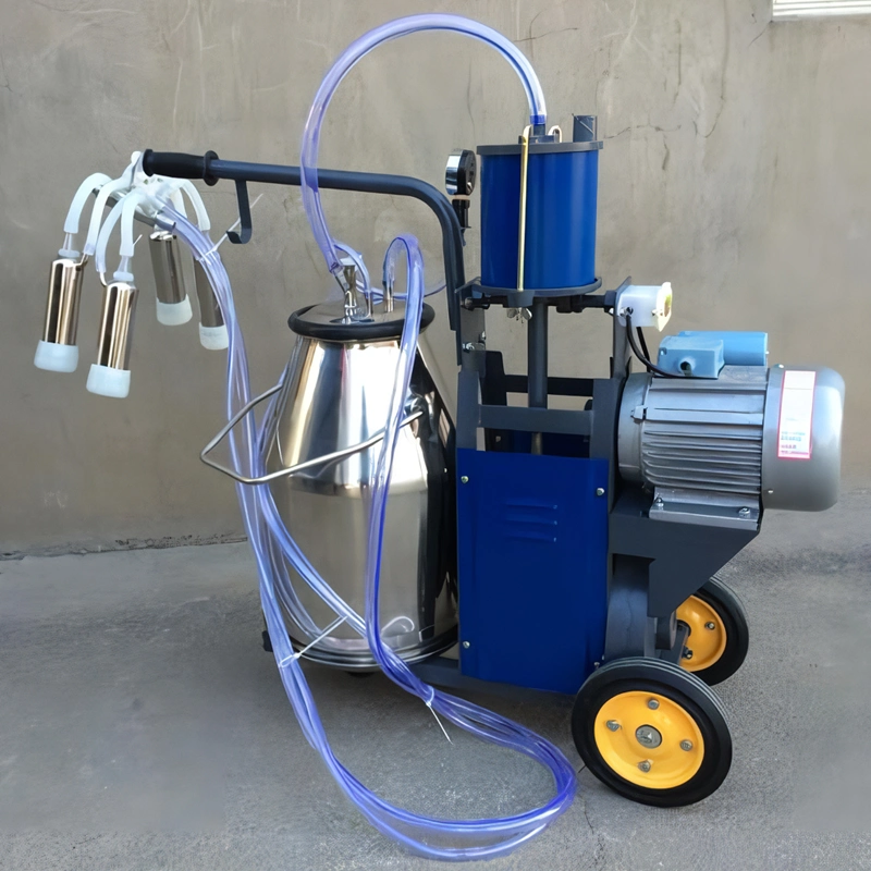 Factory Hot Sales Portable Vacuum Pump Cow Milking Machine Price Milking Machines Poultry Equipment