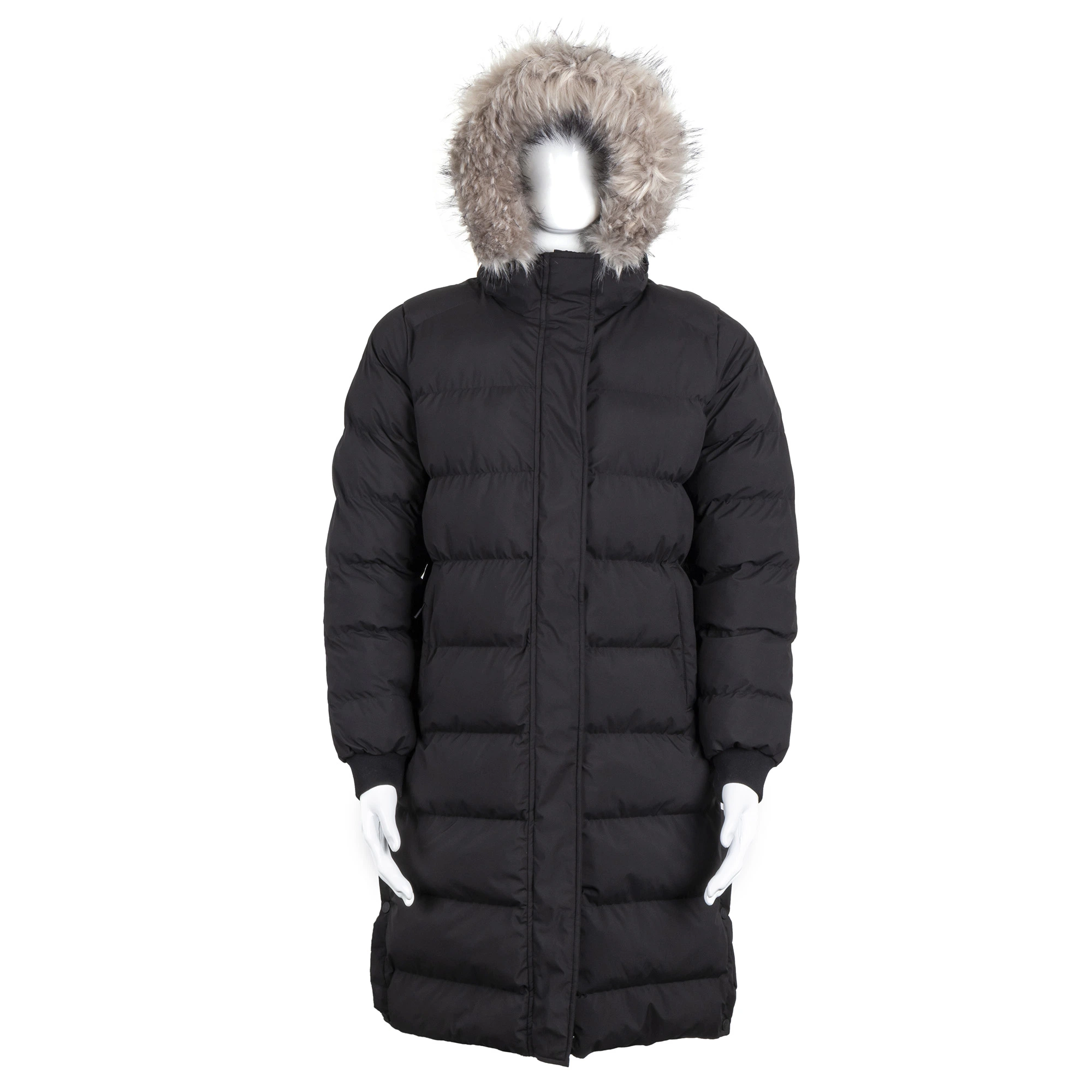 OEM Clothes Long Winter Garment with Fur Hood