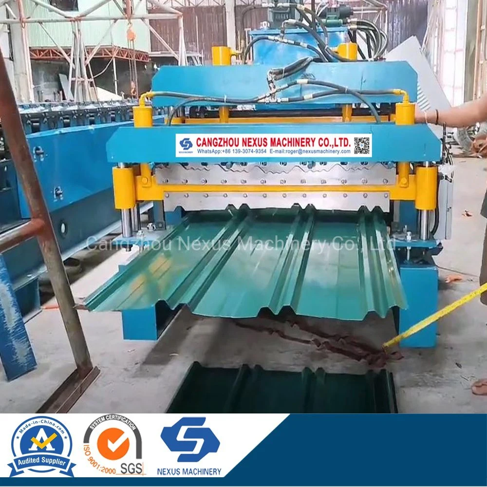 Twin Rib Sheet Metal Roof Making Machine Venice Duplo Roll Forming Machine