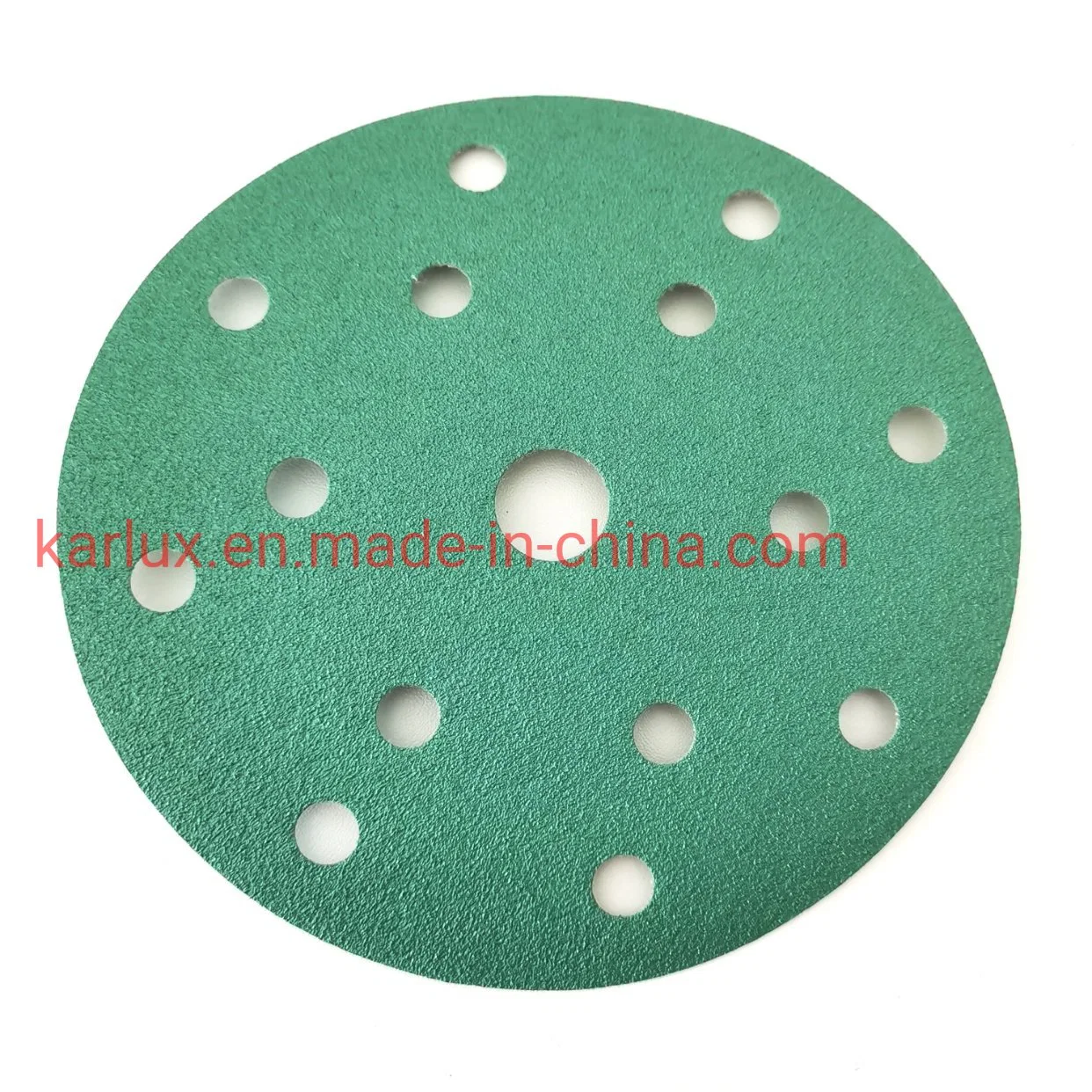 6inch 15holes Superior Quality Green Sandpaper Abrasive