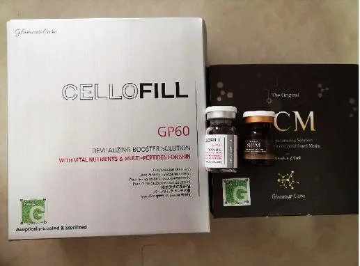 Best Quality Korea Origin Cellofill Gp60 3 Ml X 6 Vials Mesotherapy Injection Intocell Glutathione Hyaluronic Acid Dermal Filler Skin Reguventing Wrinkle Remove