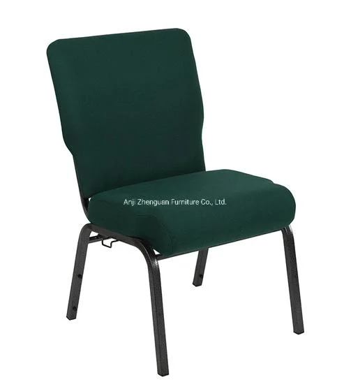 Professional Manufacturer of Charcoal Fabric Metal Church Worship Auditorium Chair  (ZG13-010)