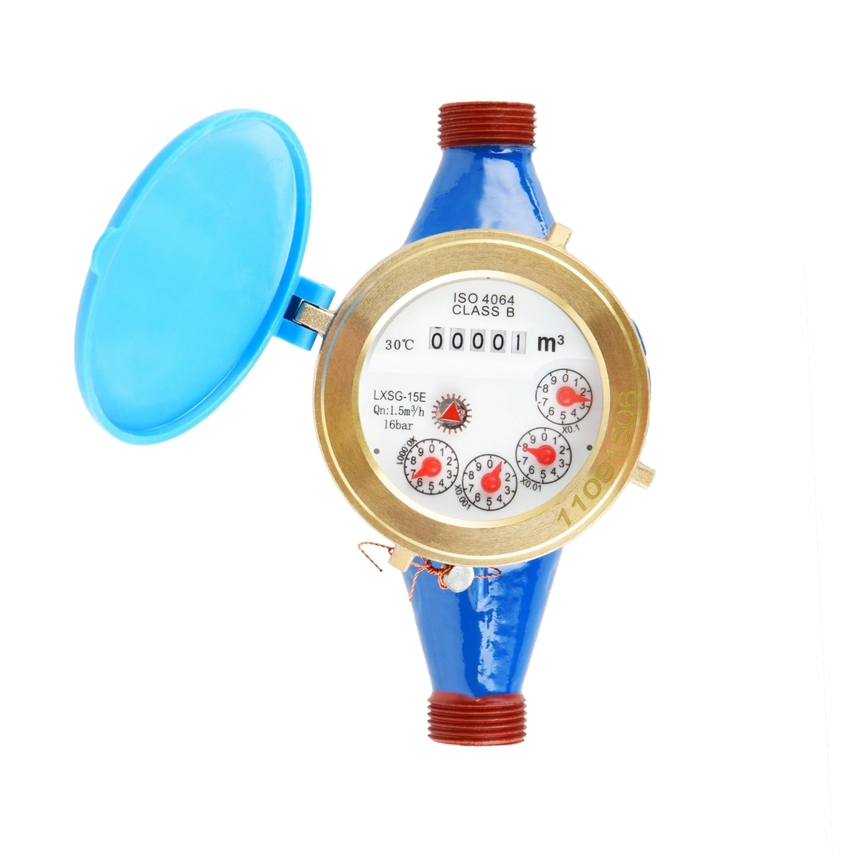 40mm Water Meter Mechanical Ningbo Class B Lxsg-15e-50e