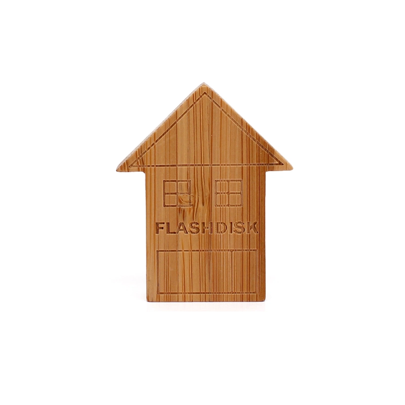 Casa de madera de forma pulgar USB 2.0 de Regalo Promocional Pen Drive USB Flash Drive USB Flash Disk Drive USB Flash USB Stick USB