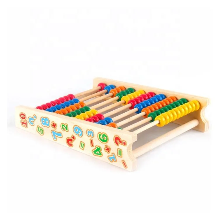 Colorida Kidsarithmetic Abacus Cálculo juguete de madera