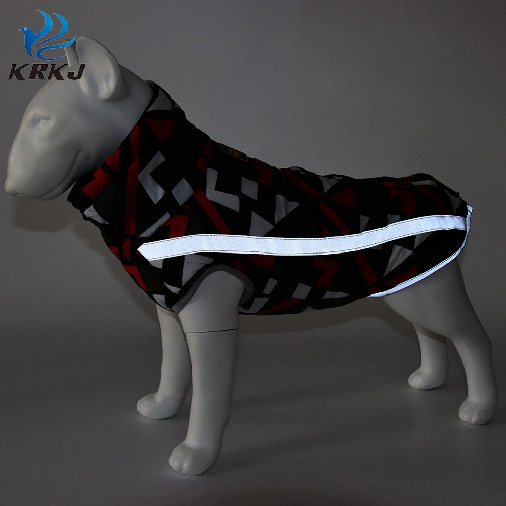 Tc6004 New Printed Fashion High Quality Pet Wear High Neck Dog Clothes Winter