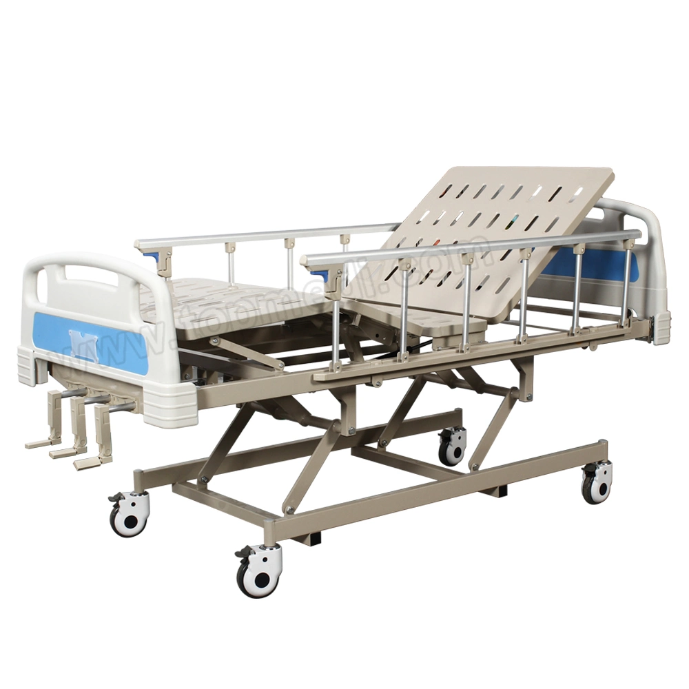 Aluminio Guardrails ajustable tres funciones 3 Corks cama manual de hospital