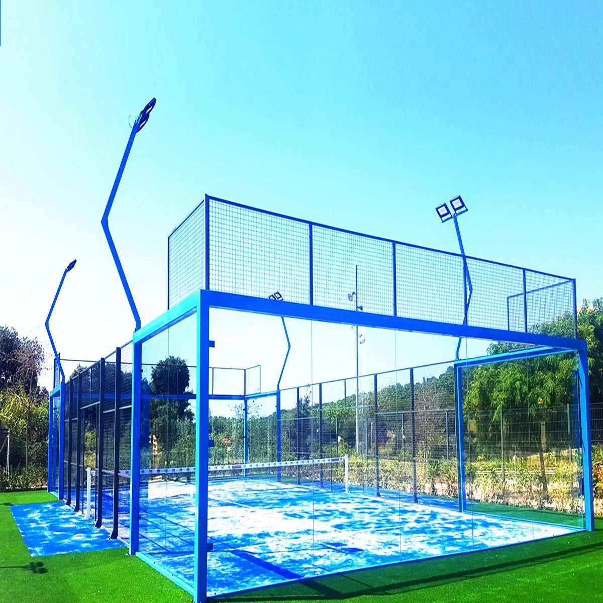 Galvanized Mesh Panoramic Padel Court for Sports Event Facilities From Youngman