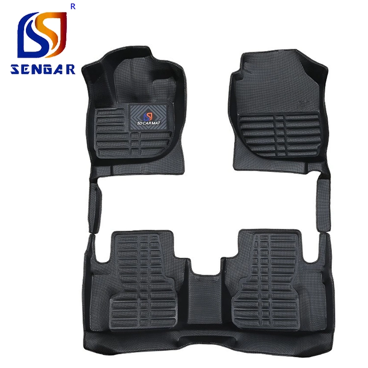 Sengar Brand heiß gepresstes Leder 5D Auto Mat 3D Auto Bodenmatte Hohe Qualität