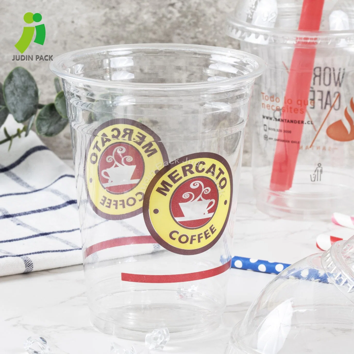 High quality/High cost performance Disposable Cold Hot Drink Plastic Cups 500ml/700ml Transparent Milk Tea Coffee Juice Packaging Cup with Lid